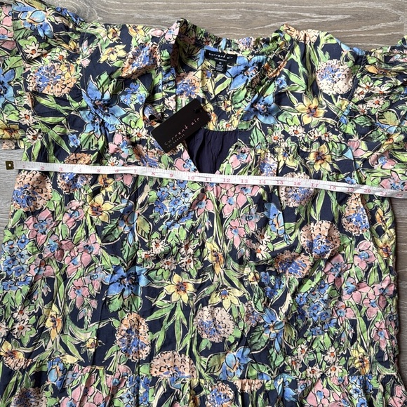 NEW current air flutter sleeves FLORAL TIERED DRESS Medium - Picture 11 of 14